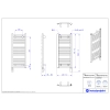 Grzejnik elektryczny OMEGA R Electro biały połysk 40x90 cm OMERE-40/90+GH-03C1 Instal Projekt