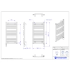 Grzejnik elektryczny OMEGA R Electro biały połysk 50x90 cm OMERE-50/90+GH-04C1 Instal Projekt