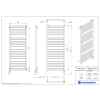 Grzejnik elektryczny PIKO Electro czarny 50x130 cm PIKE-50/130C75+GH-06C2 Instal Projekt