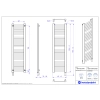 Grzejnik elektryczny RETTO Electro biały mat 40x140 cm RETE-40/140C34+GH-06C1 Instal Projekt