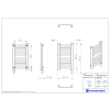 Grzejnik elektryczny RETTO Electro biały mat 40x70 cm RETE-40/70C34+GH-03C1 Instal Projekt