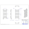 Grzejnik elektryczny STANDARD 3D Electro biały połysk 40x90 cm STDE-40/90+GH-06C1 Instal Projekt