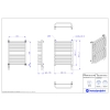 Grzejnik elektryczny STANDARD 3D Electro biały połysk 50x70 cm STDE-50/70+GH-06C1 Instal Projekt