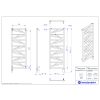 Grzejnik elektryczny TRICK Electro biała struktura 40x120 cm TRKE-40/120C36+GH-03C1 Instal Projekt