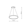 Lampa wisząca RING S czarna 1xLED CCT Light Prestige