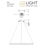 Lampa wisząca RING L czarna 1xLED CCT Light Prestige