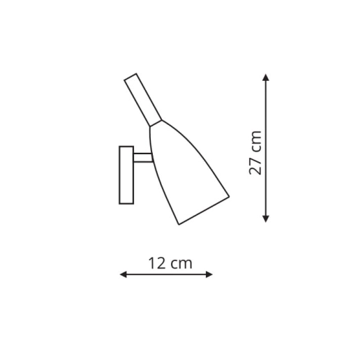 Kinkiet SOLIN biały 1x40W E14 Light Prestige