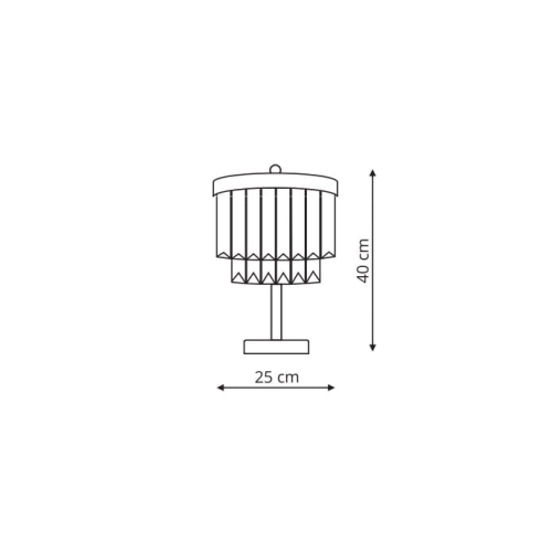 Lampa stołowa VETRO 1x60W E14 Light Prestige