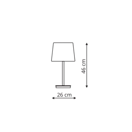Lampa stołowa MARBELLA czarna 1x60W E27 Light Prestige