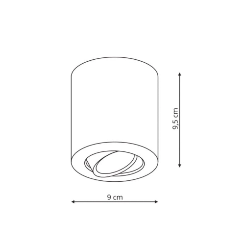 Oprawa natynkowa TULON czarna 1x50W GU10 Light Prestige