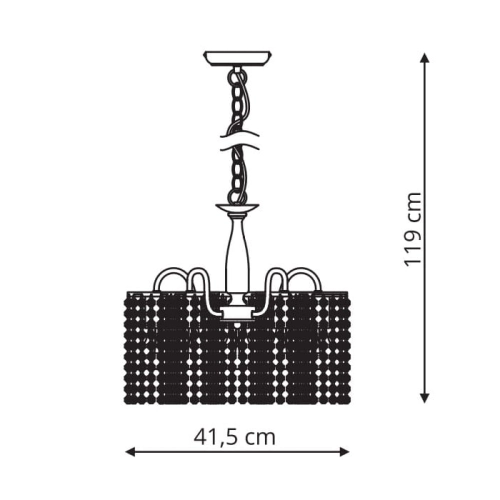 Lampa wisząca BRIGHT STAR 5x60W E27 Light Prestige