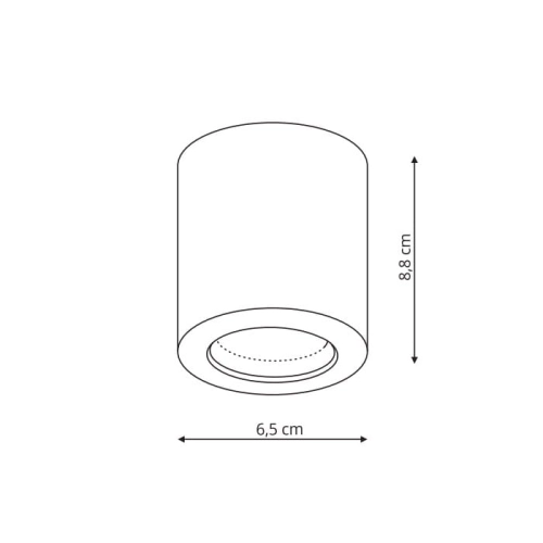 Oprawa natynkowa FARO biała 1x50W GU10 IP65 Light Prestige