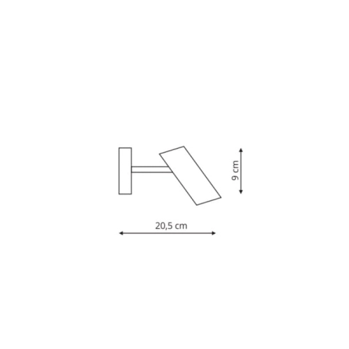 Kinkiet FUTURO biały 1x35W GU10 Light Prestige