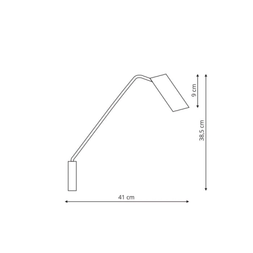 Kinkiet z wysięgnikiem FUTURO biały 1x35W GU10 Light Prestige