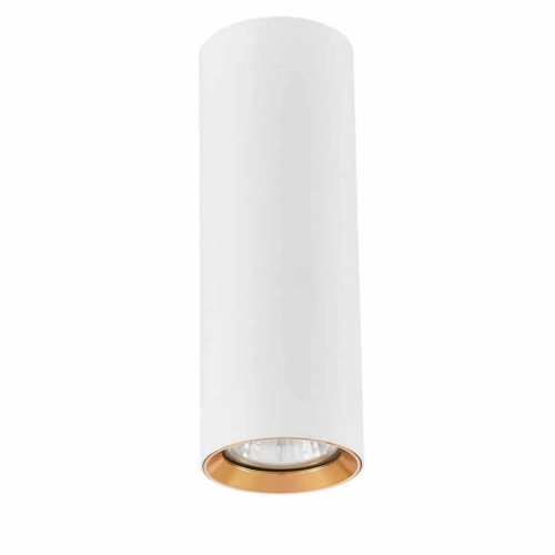 Oprawa natynkowa MANACOR biało-złota 1x50W GU10 17 cm Light Prestige