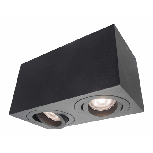 Oprawa natynkowa LYON czarna 2x50W GU10 Light Prestige