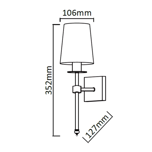 Kinkiet CASOLI patyna 1x40W E14 Light Prestige