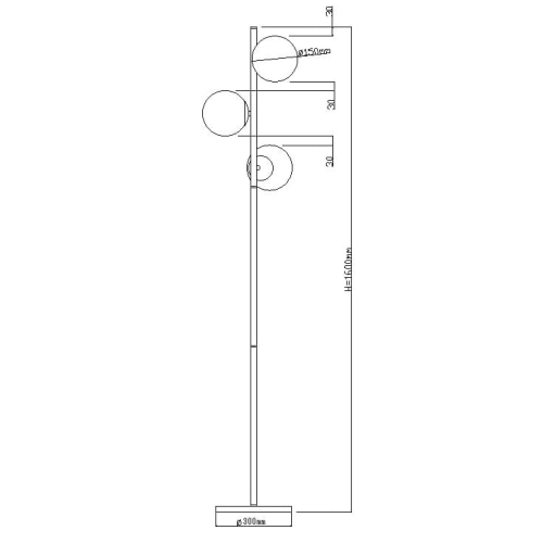 Lampa stojąca DORADO złota 3x40W E14 Light Prestige