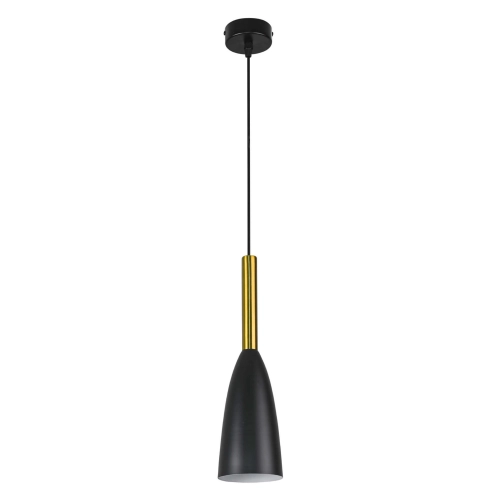 Lampa wisząca SOLIN czarno-złota 1x60W E27 Light Prestige