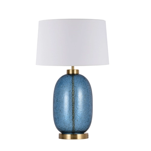 Lampa stołowa AMUR niebieska 1x60W E27 Light Prestige