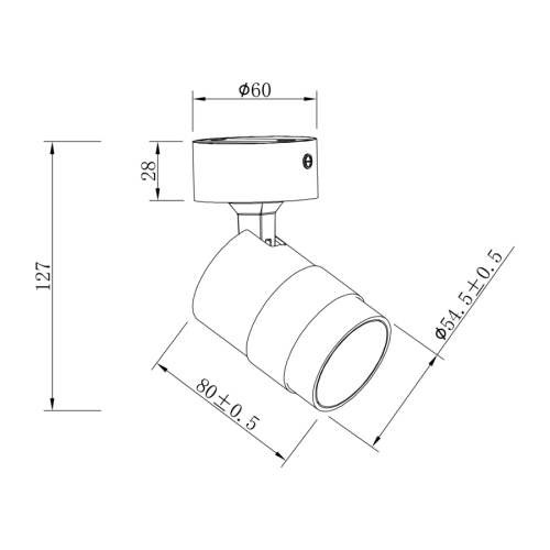 Reflektorek ANILLO biały 1x50W GU10 Light Prestige